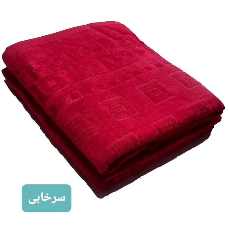 حوله حمام و استخر چند رنگ جنس اعلا هندسی سایز 75 در 125 سانتی متر
