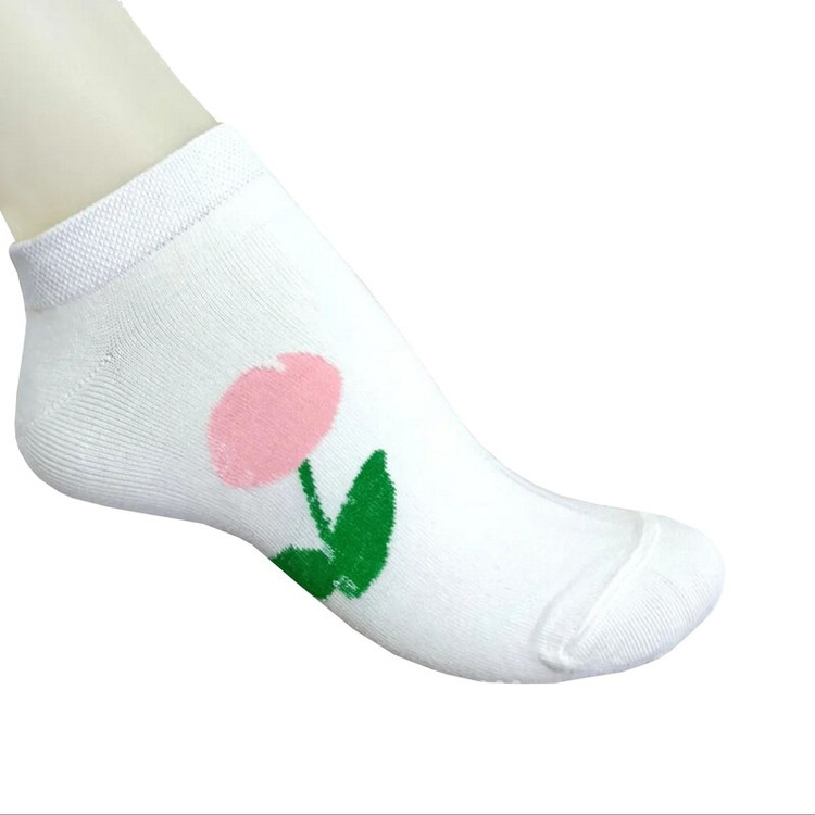 پک 6 عددی جوراب زنانه مچی ساق کوتاه چهار طرح یاسی (بنفش)