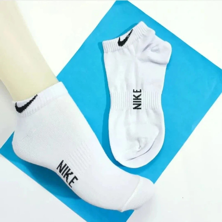 جوراب 6 جفتی ساق کوتاه زنانه نایکی (Nike) مدل اسپرت ورزشی نخی در رنگ های کاربردی تیره و روشن مخصوص باشگاه و