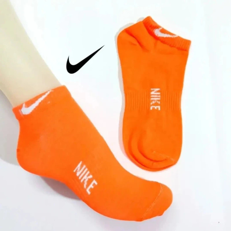 جوراب 6 جفتی ساق کوتاه زنانه نایکی (Nike) مدل اسپرت ورزشی نخی در رنگ های کاربردی تیره و روشن مخصوص باشگاه و