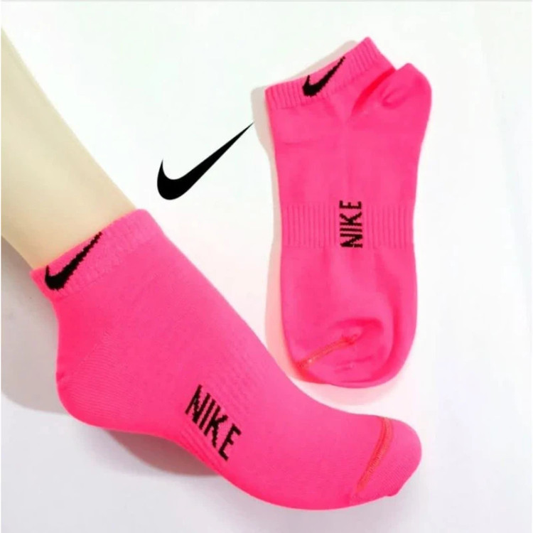 جوراب 6 جفتی ساق کوتاه زنانه نایکی (Nike) مدل اسپرت ورزشی نخی در رنگ های کاربردی تیره و روشن مخصوص باشگاه و