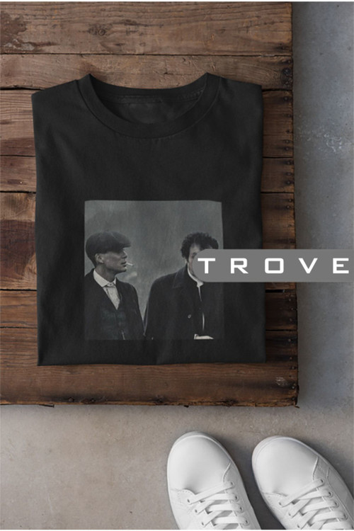 Müslüm Baba (Müslüm Gürses) and Thomas Shelby (Peaky Blinders) Turkish cotton T-shirt, black