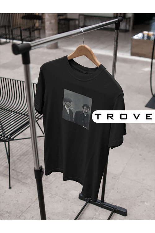 تیشرت نخ پنبه ترک موسلوم بابا (مسلم گورسس) و توماس شلبی (پیکی بلایندرز) مشکی