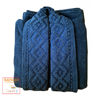 حوله پالتویی تن پوش نخ پنبه درجه 1 طرح سنتی سایمان ساتیش - سایز XL ایکس لارج (135)