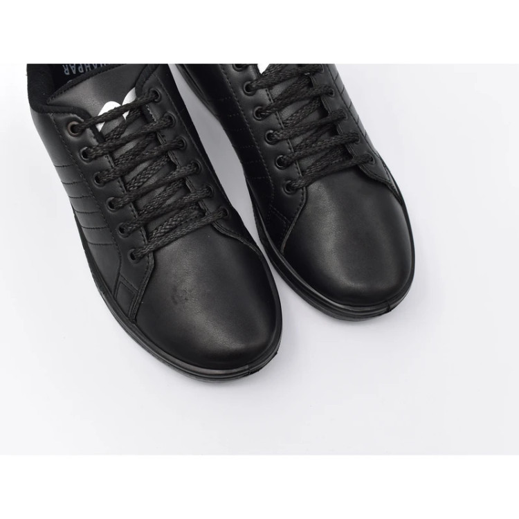 کفش کتانی طبی روزمره اسپورت شهپر مدل سعید 101 با رویه چرم