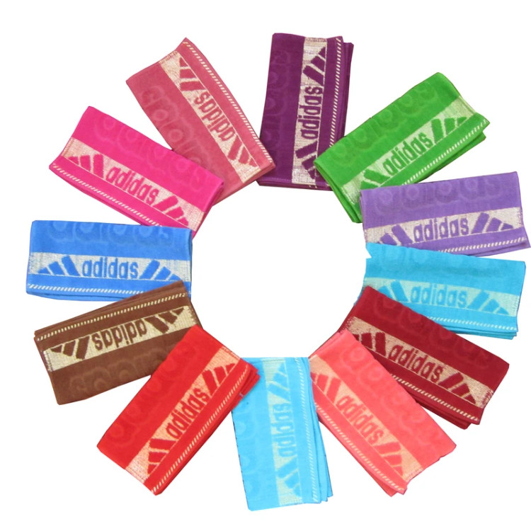 حوله دستی (دست و صورت) چند رنگ جنس طرح Adidas آدیداس سایز 60 در 30 سانتی متر سایمان ساتیش