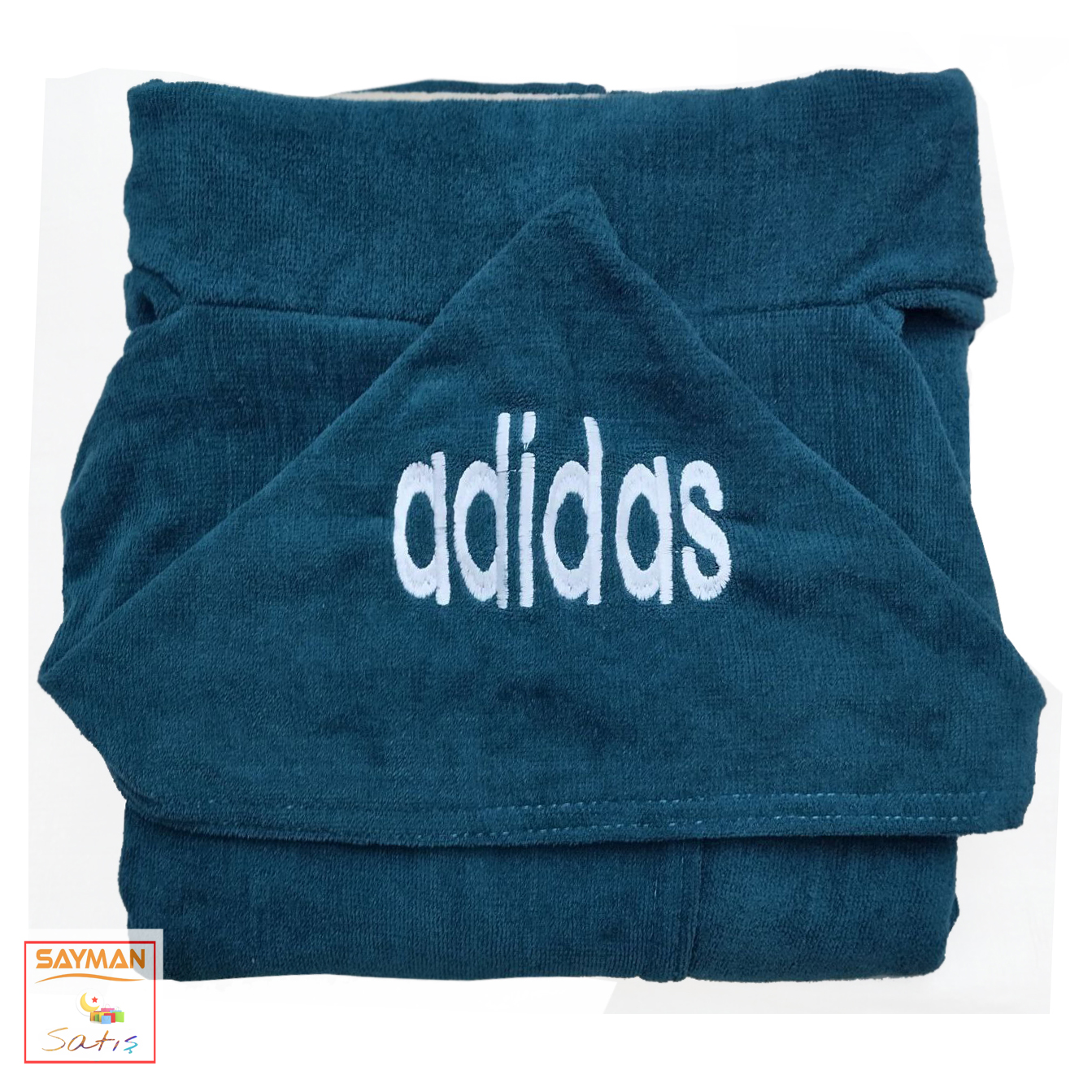 حوله پالتویی تن پوش پسرانه و دخترانه نوجوان مدل ساده آدیداس Adidas سایز 115
