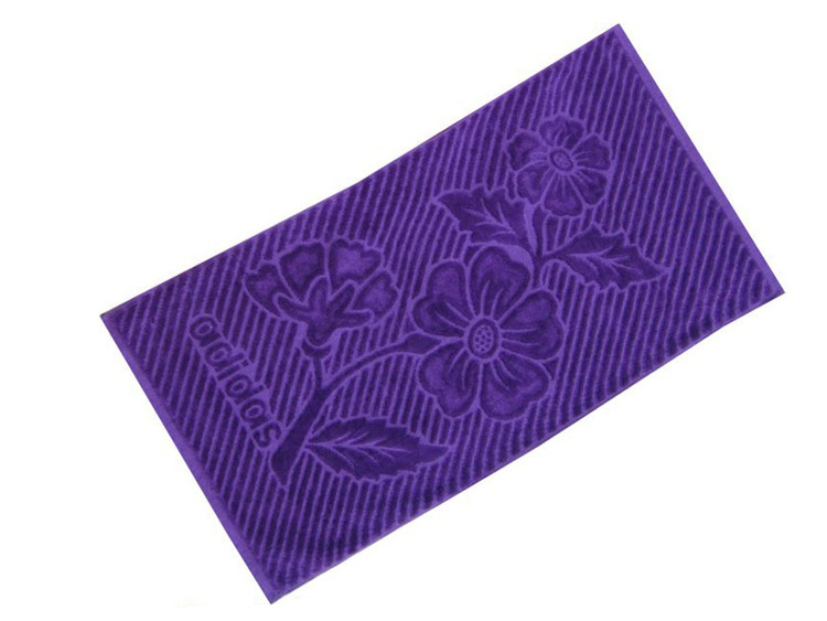 Multi-colored hand and face towels, high quality flower and Adidas geometric material, size 75 x 40 cm