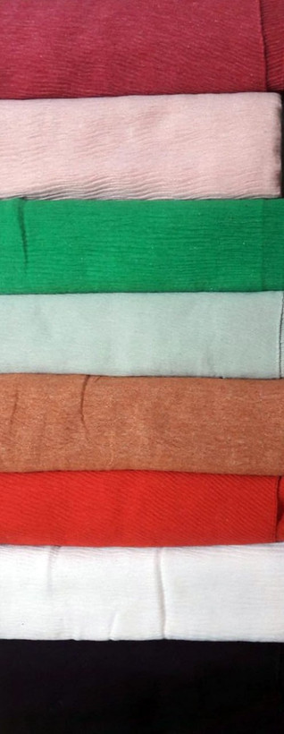 Wavy Pleated Scarf for autumn (fall) and winter (in several colors)