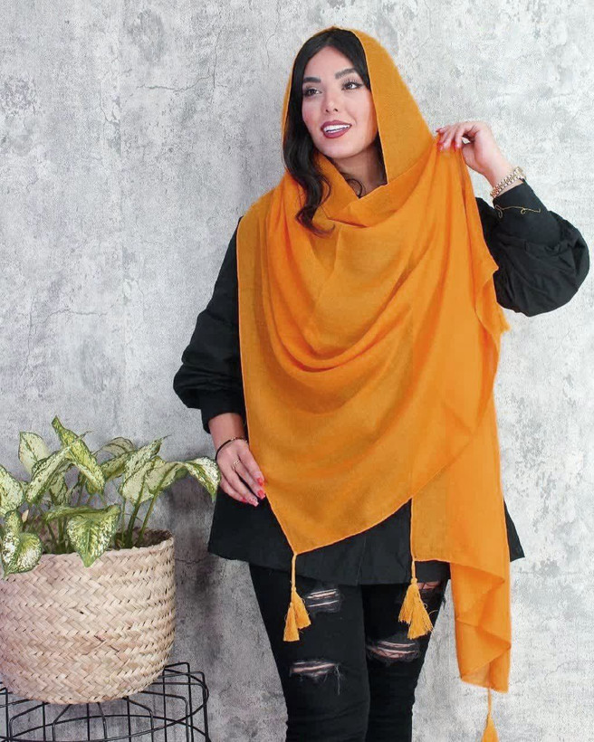 شال نخی ساده جناقی کالکشن چهارفصل (رنگبندی) | قواره 70×190