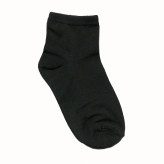 Women's short simple black socks 4-pack