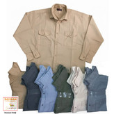 پیراهن آستین بلند کتان مردانه دو جیب رنگبندی: انتخابی برای استایل کژوال و شیک!