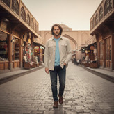 پیراهن آستین بلند کتان مردانه دو جیب رنگبندی: انتخابی برای استایل کژوال و شیک!