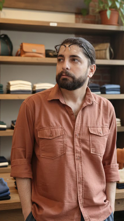 فروش عمده (پک 48 عددی الوان) پیراهن آستین بلند کتان مردانه دو جیب رنگبندی: انتخابی برای استایل روزمره کژوال و شیک! کپی 2