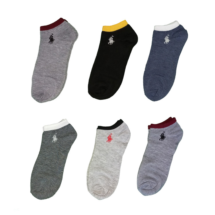 فروش عمده 30 جینی جوراب مردانه و زنانه ی مچی ساق کوتاه پولو (Polo) ضد حساسیت