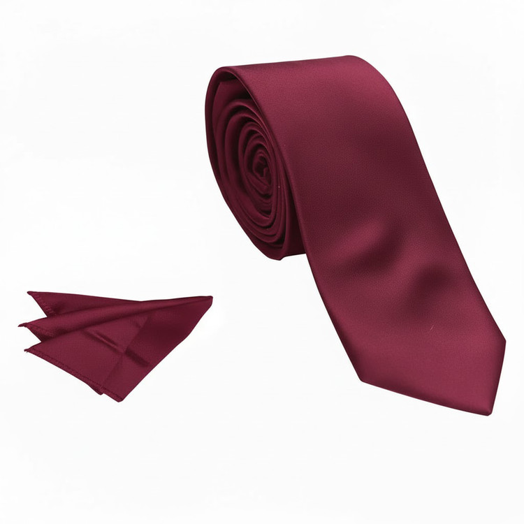 ست کراوات و دستمال جیب (پوشت) رنگبندی شیک – پارچه ساتن درجه یک (سبز ، زرشکی ، سرمه ای ، مشکی و ...)