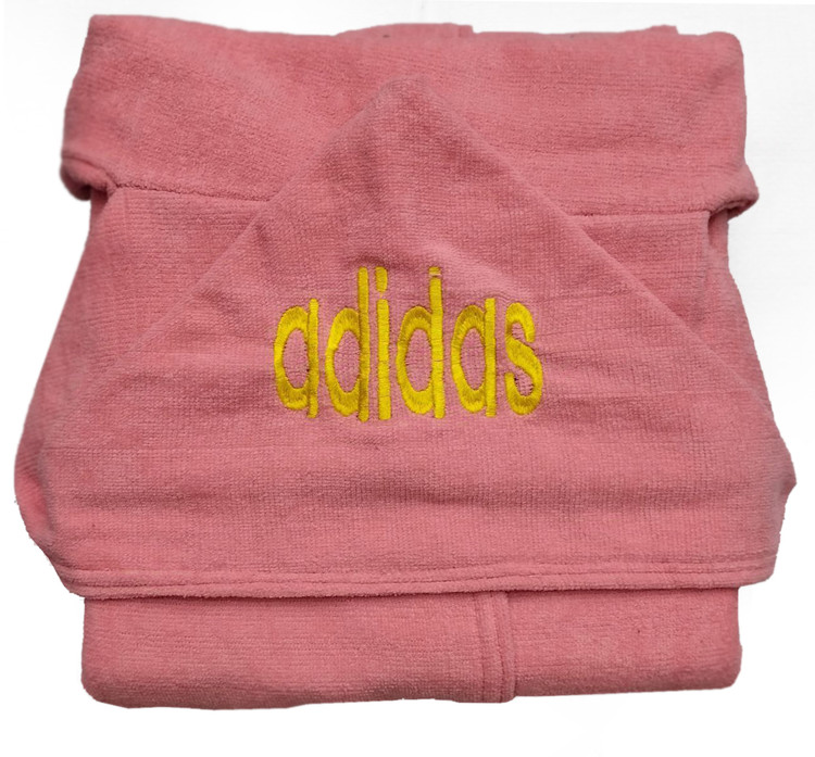 حوله پالتویی تن پوش پسرانه و دخترانه نوجوان مدل ساده آدیداس Adidas سایز 110 (در کیف زیپی)