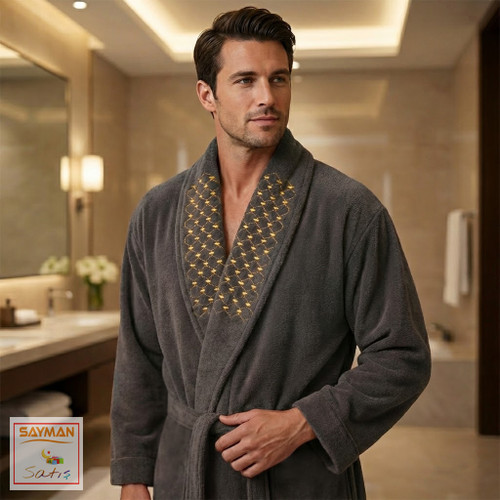 حوله پالتویی سایز 135 ایکس لارج تن پوش نسبتا ضخیم مدل چراغی با کیفیت