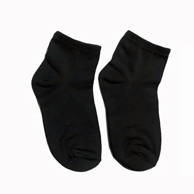 جوراب ساق کوتاه مشکی زنانه مدل ساده بسته 2 عددی